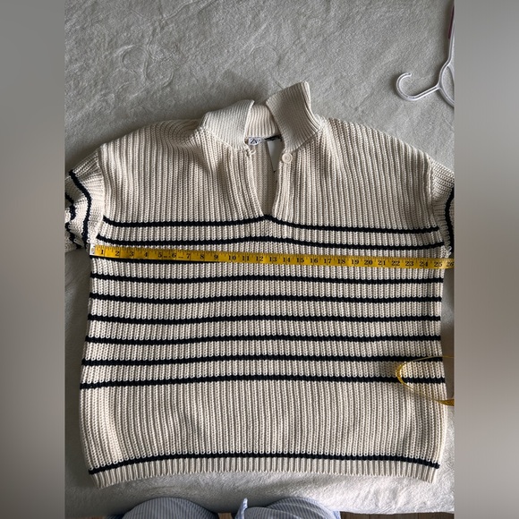 NWT Zara Oversized Knit Polo Sweater - Picture 9 of 10